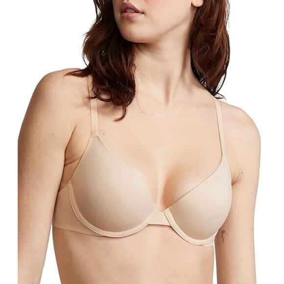 Victorias Secret Womens Push Up Demi Bra 34C Nude Wear Anywhere Underwire - Picture 2 of 7